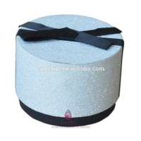 wholesale shining round kraft paper decorated cardboard cylinder gift box