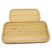 Personalized  ECO Friendly  Bamboo Table  Tray Multi-Purpose Rolling Trays