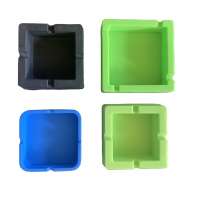 JL-033E YIWU JIJU hot selling eco-friendly ashtray silicone ashtrays square cube ashtrays with wholesale