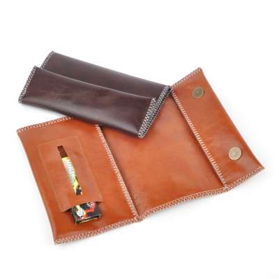 TOP-61034 Leather Tobacco Pouch India Rolling Tobacco Pouch