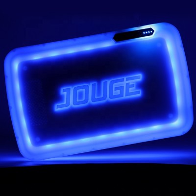 JL-012Z LED Tray Colorful Printing Light Up Tray Rechargeable Mixed Color LED Rolling Tray Custom